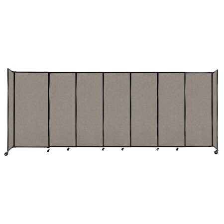 Versare StraightWall Sliding Portable Partition 15'6" x 6' Warm Pebble Fabric 1448587